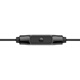 Sennheiser CX 80S in-ear wired music headphones, heavy bass mobile phone computer game headphones earplugs, wired control with microphone for calls, black