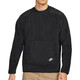 NIKE Sweatshirt Herren Herbstjacke Polarfleece Warm Sportbekleidung Mode Rundhals Lässiger Pullover DD4855-010 Schwarz L
