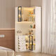 Hongsenji Corner Bookcase Living Room Sofa Corner Cabinet Triangular Side Cabinet Corner Cabinet Storage Rack Bedroom Corner Storage Cabinet Style 13-60*60*200