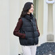 Tambor Down Jacket Vest Women's Stand Collar Loose Outer Short Down Vest Jacket TD236006 Black 175