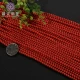 Yuanding Shansheng Taiwan natural seabed organic gemstone red coral beads loose beads hand-woven bracelet necklace small matching beads hand channeling beads DIY transfer beads matching beads coral beads No. 2 4-4.5MM coral beads 2 pieces