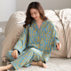 
Three gun pajamas for women in spring and autumn pure cotton long-sleeved fashionable home clothes can be worn on the outside in autumn. Sweet and fashionable casual cotton set 9227# 2XL women (recommended 140-160Jin [Jin equals 0.5 kg])