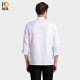Naidian chef work clothes for men and women long-sleeved hotel catering kitchen canteen baking autumn chef uniform single top XL