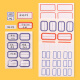 SIMAA 140 self-adhesive label stickers self-adhesive labels 14 pieces/sheet 13*38mm10 sheets/package paper student stationery order/piece order 8419