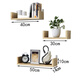 Shuaili punch-free wall shelf wall rack guest restaurant wall hanging bookshelf partition three-piece set white SL8214Z