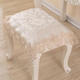 Piano stool cover, dustproof cover, bedside table cover, dressing table tablecloth, European lace makeup stool cover, dressing table stool cover, model 061 (water-soluble lace) 56*56cm (small stool cover)