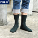 POLO socks men's thickened snow warm long socks 5 pairs winter solid color sweat-absorbent and comfortable large size high-top sports cotton socks five colors five pairs [Model 8548] 39-45 size shoes are suitable