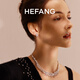 HEFANG Hefang Jewelry Nebula Sugar Cube Earrings Silver Earrings Women's Light Luxury High-end Birthday Gift for Girlfriend Silver