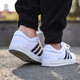
Adidas casual shoes men's shoes 2025 summer new low top non-slip fashion breathable comfortable and versatile wear-resistant fashion sports shoes AW3889 canvas white shoes 42.5