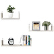 Shuaili punch-free wall shelf wall rack guest restaurant wall hanging bookshelf partition three-piece set white SL8214Z