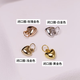 Shixi MILI rice grain. Special offer. 18K gold buckle love pendant Au750 heart-shaped necklace pendant, versatile and fashionable, universal buckle, light gold pendant