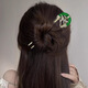 Mr. Ouyang Bamboo leaf U-shaped hairpin, ancient style new Chinese style U-shaped hairpin, hairpin, Hanfu accessories, U-shaped hairpin, U-shaped hairpin (gold)