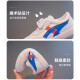 Pull back children's shoes, children's sports shoes, boys' sneakers, 2024 spring new girls' low-top shoes, students' breathable casual shoes, white and blue (classic style), size 34