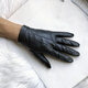 Gold Longyue Men's Lambskin Genuine Leather Gloves Touch Screen Thin Unlined Single Layer Soft Sheepskin Driving Outdoor Gloves Split Finger Spring Autumn Winter Plus Velvet Warm Black Plus Small Hand Repair Black L Unlined