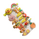Beautiful princess children's hair clip girl side bangs clip baby rainbow tiara little princess cute broken hair bb clip duckbill clip 5# milk coffee color 14-piece set