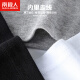 Nanjiren Men's Vest Men's Pure Cotton Sports Four Seasons Hurdle Vest Fitness Sweat-Absorbent Bottoming Shirt 3 Pieces Black and Gray L