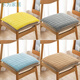 Qiaorui thickened cushions, soft butt cushions, office student classroom dormitory stools, butt chair cushions, car seat cushions, Dutch velvet gray, non-slip bottom + straps, 35*35cm* thick, about 4cm, suitable for student chairs
