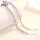 Aido Diamond Platinum Bracelet for Women Platinum pt950 Shiny Laser Beads Transfer Beads Hand Jewelry Gift for Wife There are 2 options: Laser Beads and Smooth Beads