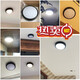 Villa gate light, outdoor ceiling light, self-built house gate ceiling light, door light on the door, outdoor waterproof balcony light, moisture-proof and insect-proof aisle light, circular corridor door light, LED diameter 27.5cm bronze + 30 watt LED chip