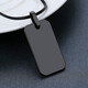 Peifeite black necklace men's trendy simple men's pendant sweater chain trendy pendant tungsten gold necklace men's engraving military brand black length 60cm