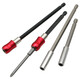 Bit extension rod 6.35mm hexagonal handle self-locking air batch extension rod with strong magnetic hand drill 1/4 bit connecting rod red self-locking model (total length 200mm) single