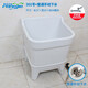 Rongjie automatic drain household large wash mop pool without dirty hands ceramic balcony desk control small bathroom square mop pool No. 001 (length 44 width 39) + Taiwan control anti-blocking