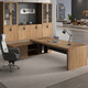 Fubaisen desk boss desk office modern simple boss desk president desk office desk and chair combination manager table 1.6 meters table does not include side cabinet + chair