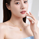 Saturday Fortune Dream Network gold necklace women's gold pendant birthday gift price A0612710 about 3.82g 40+5cm