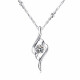 Obermann Necklace Women's 999 Silver Fashion Clavicle Chain Cupid's Arrow Pendant Simple Korean Style Student Silver Jewelry Couple Chinese Valentine's Day Gift Birthday Gift for Girlfriend Gift for Wife Cupid's Arrow Necklace
