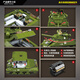 Compatible with Lego World War II German tank model assembly building blocks toys children's military series boys gift M4A3 Sherman medium tank [1175 particles]