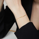 Chow Tai Fook SOINLOVE minimalist smile bracelet 18K gold exquisite bracelet VE157 17.5cm