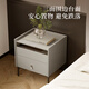 Gujia Home Modern Simple Bedside Table Bedside Storage Cabinet Cabinet Storage Bedside Table Bedroom Storage 7890 Bedside Table Beige