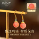 The only (Winy) 925 silver earrings for besties, wives, and mothers as birthday gifts for girls to show their temperament, niche and high-end earrings