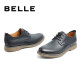 Belle men's shoes mall same style cowhide British style work shoes casual leather shoes B3HA2AM9 blue 38