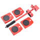 Ganchun load-bearing moving moving tool moving tool pulley manual wheel household moving tool 5-piece set moving tool furniture moving tool labor-saving moving tool bed moving tool moving tool 5-piece set [load bearing 300-500Jin [Jin equals 0.5 kg]]