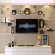 City code piano paint ready stock wall shelf living room TV background wall creative grid room C19-Package R