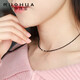 Ruohua (RUOHUA) about 2mm40cm black spinel necklace women's G18K clavicle chain neck pendant gift for girlfriend Yumo