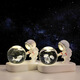 Fascini Astronaut Night Light Little Prince Crystal Ball Luminous Base Desktop Ornament Birthday Gift Beloved Astronaut-Star Walking Gift Box