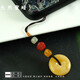 Shixi amber beeswax safety buckle pendant pendant key pendant mobile phone pendant natural raw ore retro bag hanging mobile phone pendant