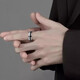 Qi Xiaomi engraved titanium steel ring for men, trendy hip-hop, niche boys, single index finger ring, can be rotated and does not fade, tail ring, default hair beauty number 9, other remarks