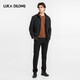 Luca Dillon Casual and Versatile Autumn and Winter New Outdoor Stand Collar Lightweight Men's Jacket Black L 50