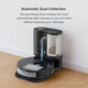 Roborock S7+ sweeping robot and sonic mop with self-empty base, automatic lifting mop, ultrasonic carpet detection, black