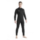 OUZO men's 5MM thickened one-piece wetsuit swimsuit winter swimming warm sun protection surfing suit jellyfish suit snorkeling equipment men's black M