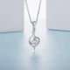 Ming Diamond International Diamond Necklace Female PT950 Platinum Platinum Pendant Marriage Proposal Diamond Pendant Tanabata Valentine's Day Gift for Girlfriend 30 Points Effect + Silver Necklace