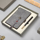 Saab Notebook Literary Business Souvenir Gift Box Customized Souvenir Practical Gift Set Gray Two-piece Set (10932) + Black Wood Grain Pen