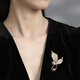 Violet (violet) rosemary brooch women's imitation pearl high-end exquisite corsage anti-exposure suit small fragrance mother's day gift new year's holiday new champagne gold