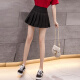 Yu Zhaolin Women's Pleated Skirt Women's High Waist Short Skirt Super Hot Skirt Black A-Line Skirt YWBQ201413 Pure Black L