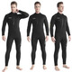 OUZO men's 5MM thickened one-piece wetsuit swimsuit winter swimming warm sun protection surfing suit jellyfish suit snorkeling equipment men's black M