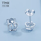 TTMIX platinum crown princess earrings for women platinum pt950 small fresh temperament earrings for girlfriend 1.8-1.9g