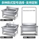 Stainless steel commercial mop pool integrated wash mop pool mop pool household balcony outdoor factory pool sink low shelf 60*60*55 pool depth 30cm 3 hanging
